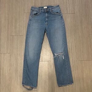 Mother Size 27 Highwaisted Rider Ankle Classic Blue Jeans